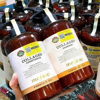 Cặp Dầu Gội Xả cao cấp Collagen Mefaso chính hãng 850ml