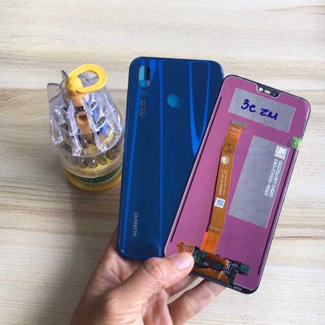 Combo Bộ Vỏ Sườn + Màn Hình Huawei NOVA 3e Zin Hàng Cao Cấp ( Tặng bộ vít đa năng)