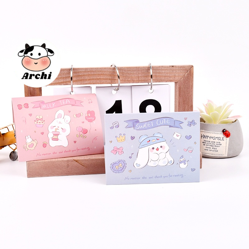 Thiệp quà tặng in hình đáng yêu mẫu C