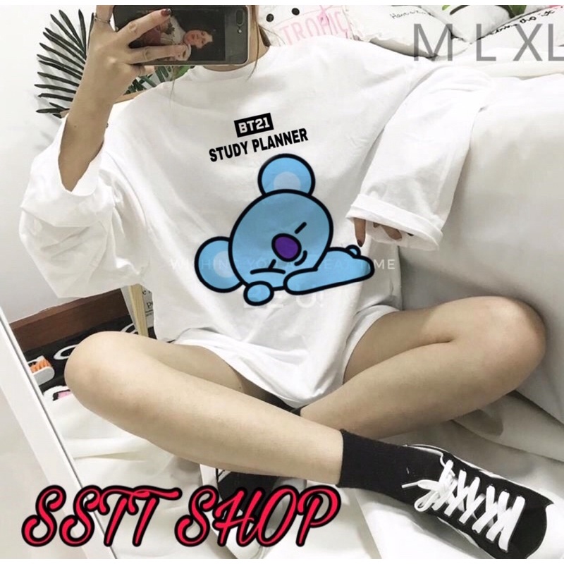 Áo BTS BT21 STUDY PLANNER dễ thương
