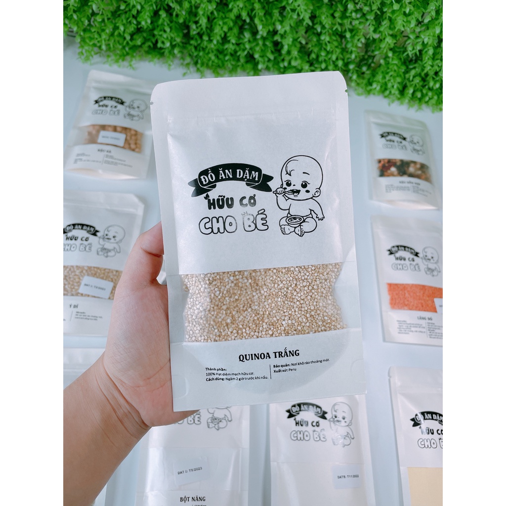 Các loại hạt hữu cơ dùng nấu cháo, sữa hạt, bữa phụ cho bé ăn dặm