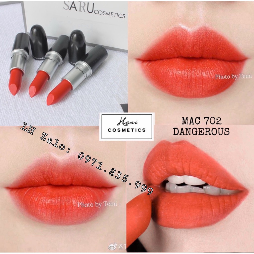 Son MAC Chính Hãng RUBY WOO/DEVOTED TO CHILI/LADY DANGER/DANGEROUS/MARRAKESH - Hàng Đủ Bill Bao Check | Thế Giới Skin Care