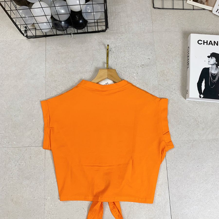 Áo Croptop nữ, áo croptop kiểu dây buộc thiết kế trẻ trung cá tính in hình chữ Miller Lite
