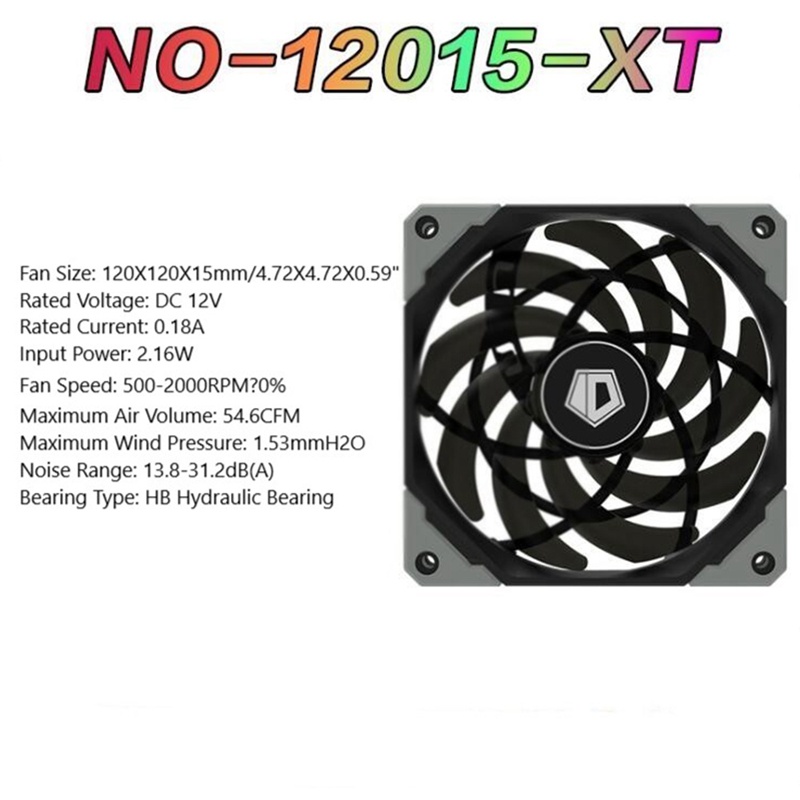 Quạt Tản Nhiệt Máy Tính Siêu Mỏng Không Ồn NO-12015-XT 120mm PWM