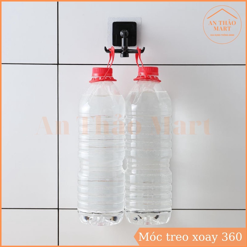 Móc Dán Tường Treo Đồ Xoay 360 Độ Đa Năng