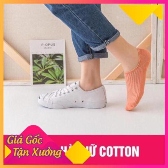 Set 5 Đôi Tất Hài Cotton Gân Nữ Loại Đẹp