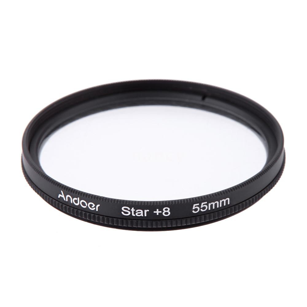 Bộ kính lọc hiệu ứng máy ảnh Andoer 55mm UV+CPL kèm phụ kiện