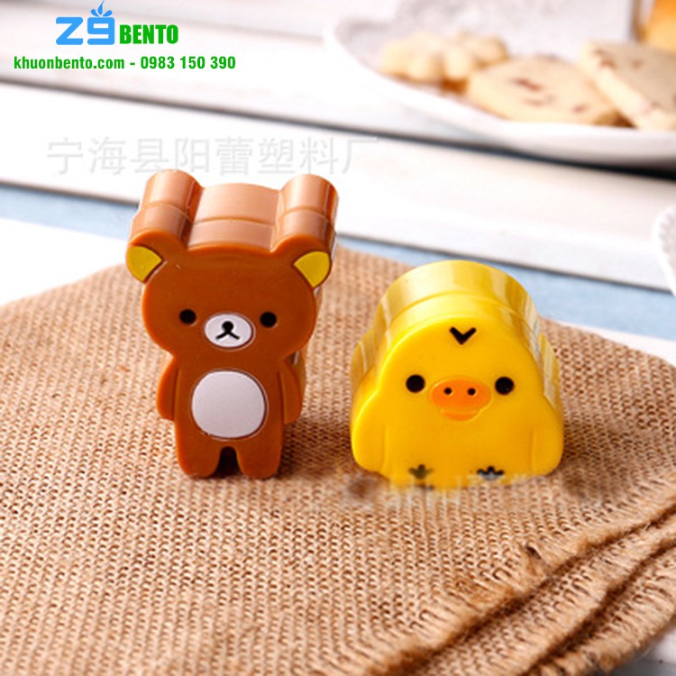 BỘ KHUÔN ÉP BÁNH MÌ MINI GẤU GÀ