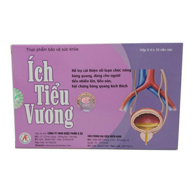 Ích Tiểu Vương hộp 120 viên 🌸Hoàn phí ship 🌸 Hết tiểu đêm - tiểu són - rối loạn bàng quang
