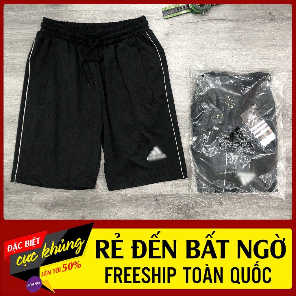 [Mã SKAMAP6 giảm 8% TỐI ĐA 50K đơn250K] QUẦN ĐÙI THỂ THAO NAM CHẤT THUN CO GIÃN- VẬN ĐỘNG THOÁNG MÁT- 3 TÚI 3 KHOÁ