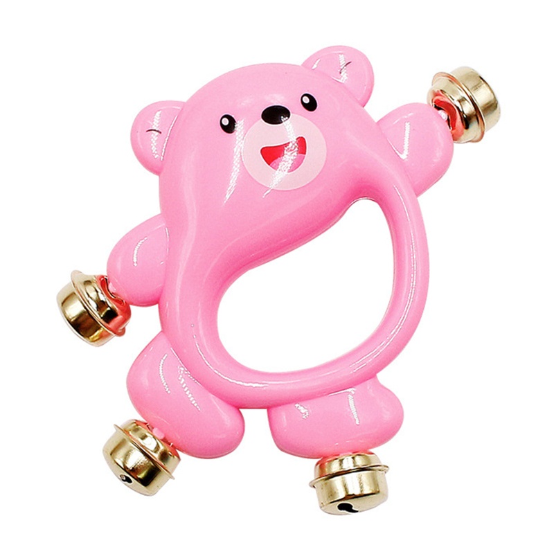 Đồ Chơi Chuông Lắc Cầm Tay Hình Gấu Nhiều Màu Sắc Dành Cho Trẻ Sơ Sinh