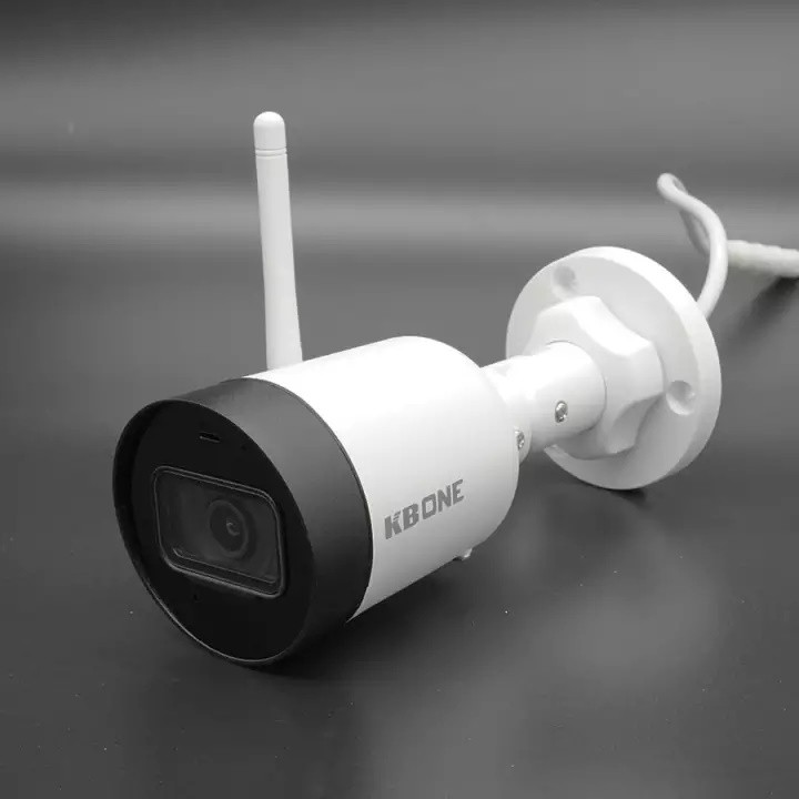 camera wifi , Camera KBONE ngoài trời không dây KN-2001WN 2.0MP . Vỏ kim loại siêu bền, quay phim FullHD 1080