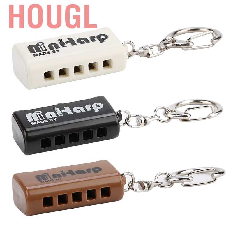 Kèn Harmonica Mini 5 Lỗ 10 Tông Màu Đồng