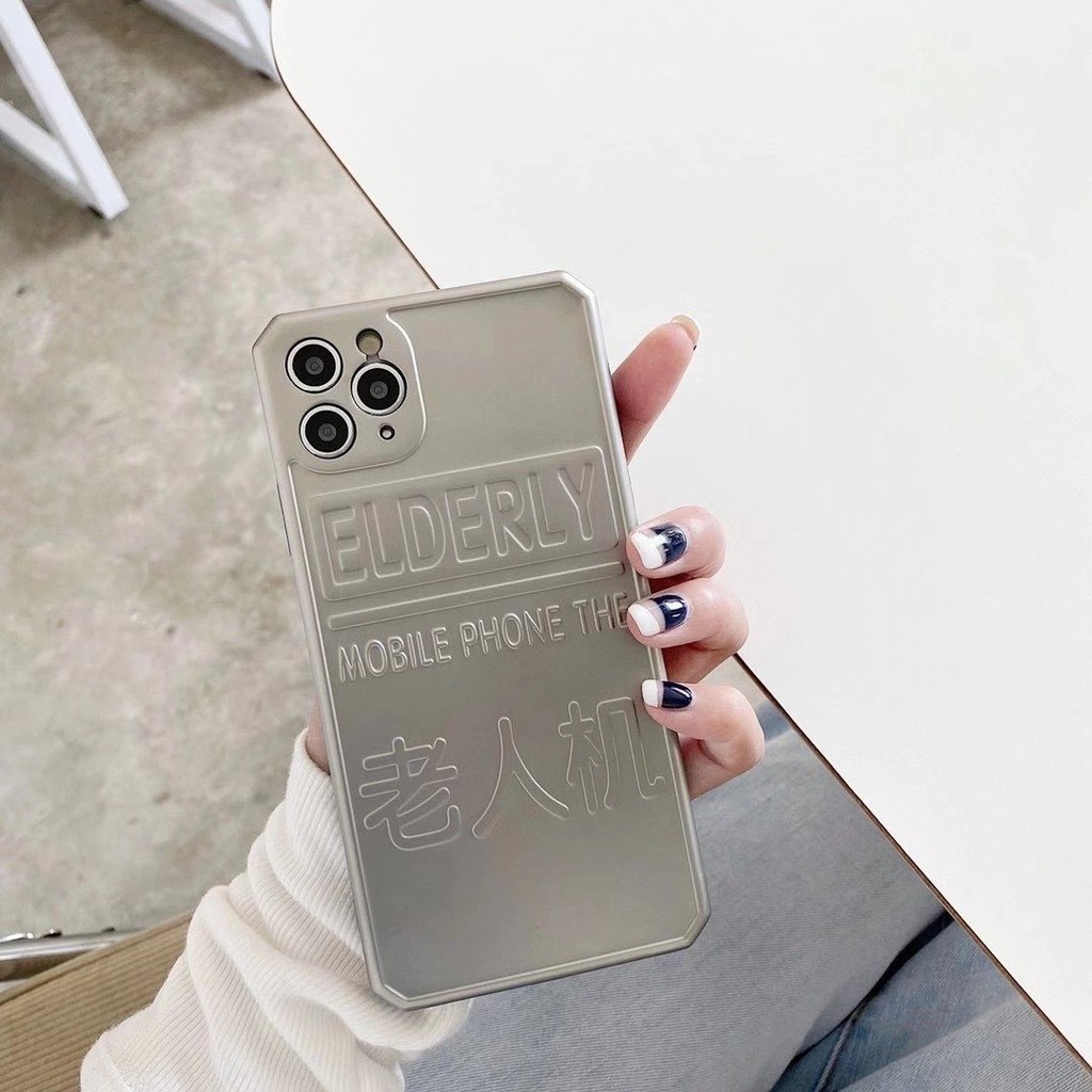 Ốp điện thoại màu bạc cổ điển cho Iphone 7 / 8 Plus / X / Xs / Xr / Xs Max / 11 / 11 Pro / 11 Pro Max / Se2 / 12 Pro | BigBuy360 - bigbuy360.vn