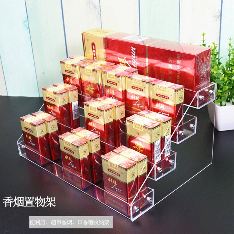 T K Nh Tr Ng B Y K Tr Ng B Y M H Nh Giá Để Thuốc Lá Trong Suốt Nhiều Tầng Để Bàn