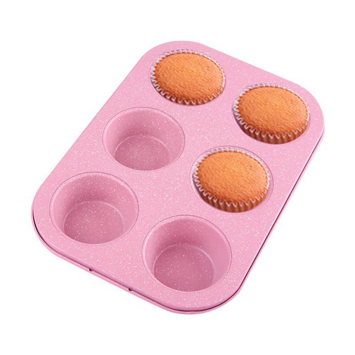 Khuôn làm bánh, khuôn tròn đế rời, khuôn vuông, khuôn bánh mỳ, khuôn cupcake chống dính cao cấp-T0108HONG