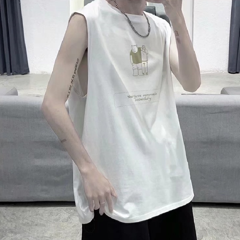 Áo Thun Nam Ba Lỗ Dáng Rộng In Hình anime Thời Trang Size M-5XL