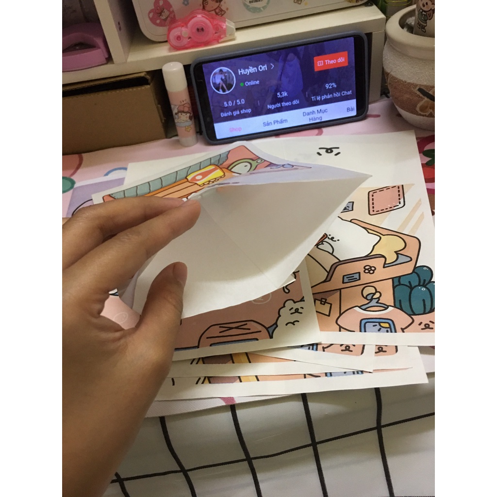 Túi Giấy Mini Đựng Quà Scrunchies Bánh Kẹo Dễ Thương Túi Kraft Gói Hàng Caro Cute Giá Rẻ Xinh