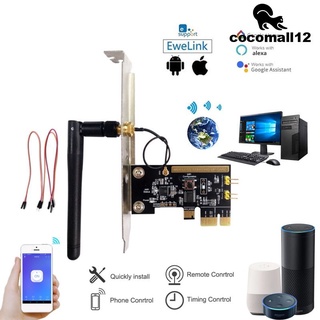 Công tắc thẻ khởi động WIFI không dây điều khiển từ xa APP eWeLink Alexa Google Home cho máy tính