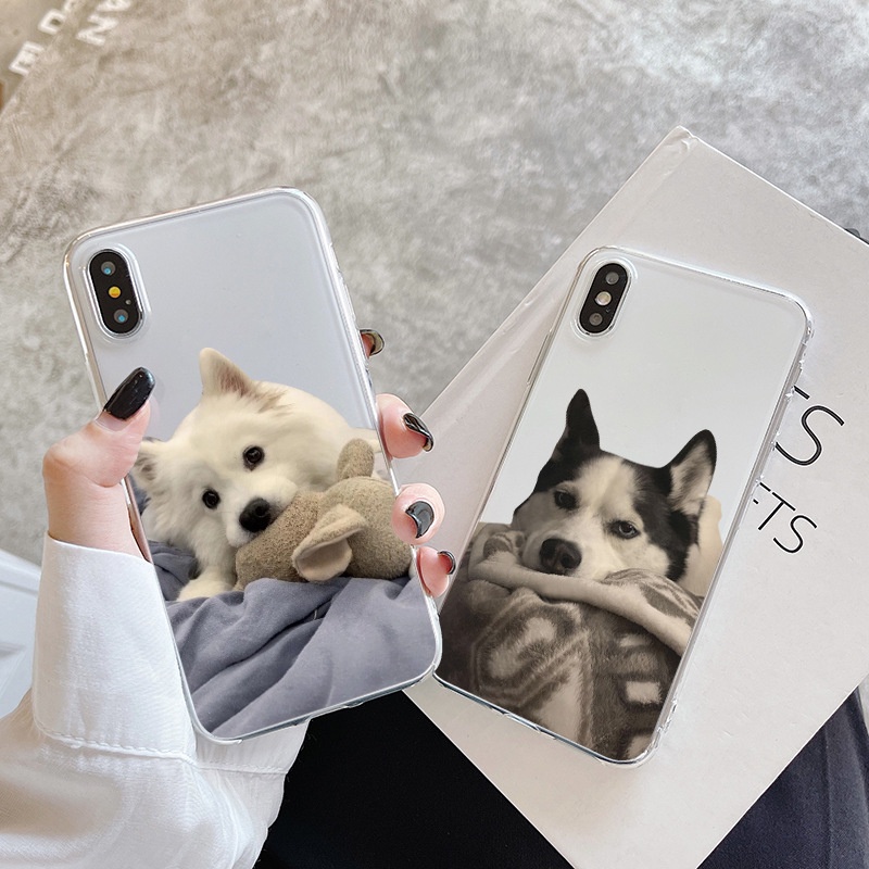 Ốp Điện Thoại Hình Chú Chó Husky Chống Sốc Cho Iphone 13 Pro 11 Pro Max Xr 6s 7 8 Plus 12 Mini 14 Xs Max