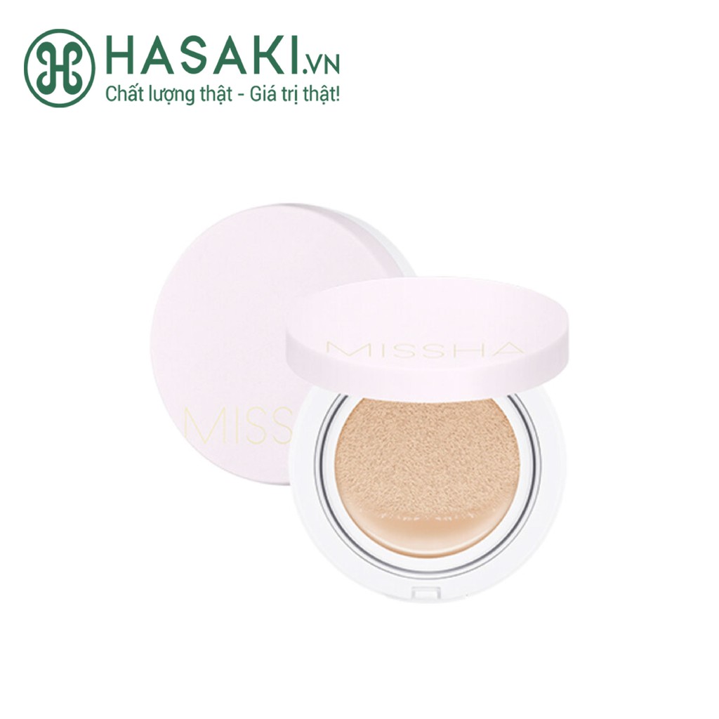 Phấn Nước Missha Kiềm Dầu SPF50+/PA+++ 21 Light Beige Magic Cushion Cover Lasting #21 Light Beige 15g
