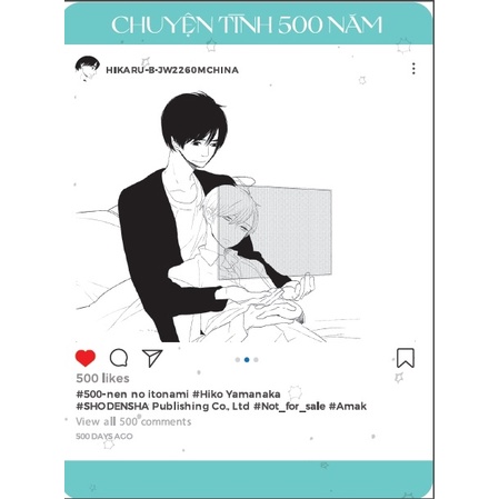 Sách Chuyện Tình 500 Năm - Tặng Kèm Bookmark + Postcard + Khung Instagram Plastic + Hộp Cứng Bảo Vệ Sách