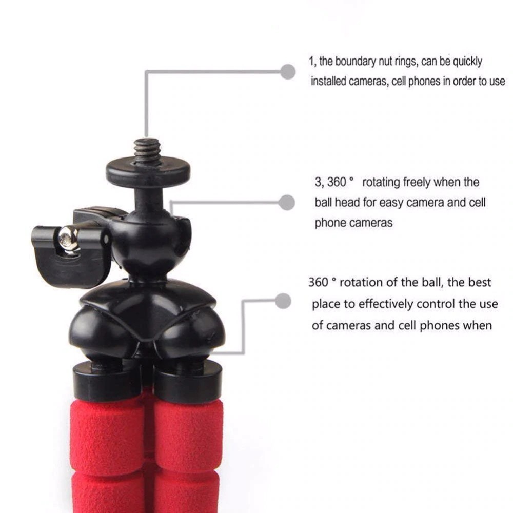 Chân cố định 3 chân linh hoạt tiện dụng dành cho điện thoại và máy ảnh