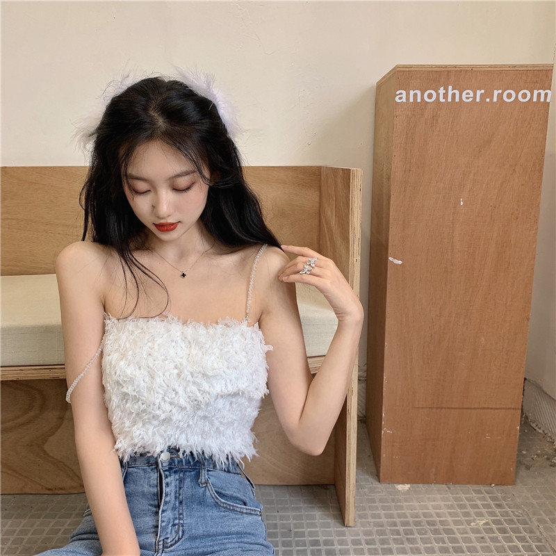 Áo không tay phối lông sexy