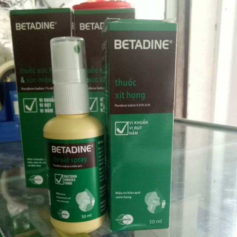 [Sẵn Hàng] Xịt Họng Betadine date 01/ 2025