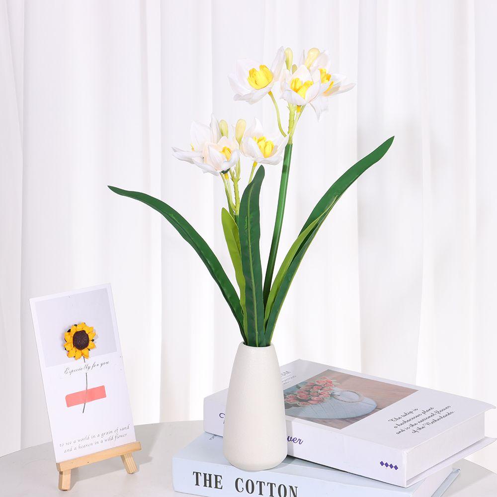 Nhánh 6 Bông Hoa Thủy Tiên Giả Trang Trí Phòng Khách / Tiệc Cưới