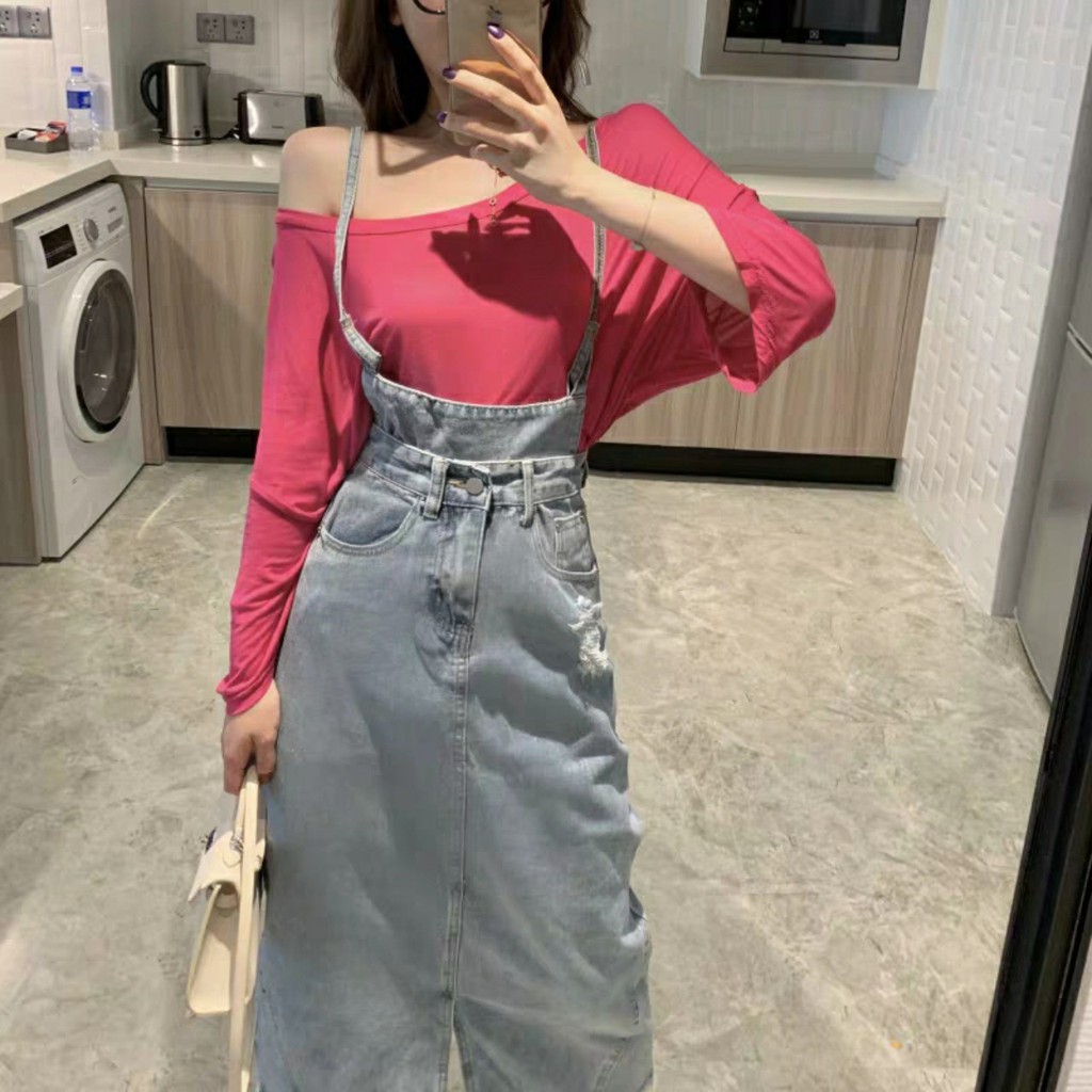 [Order] SET yếm bò + ÁO phong cách ulzzang | BigBuy360 - bigbuy360.vn