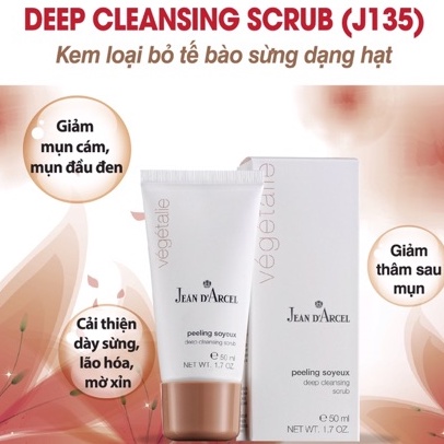 [CHÍNH HÃNG] Kem tẩy da chết Jean D'arcel dạng hạt_Jean Darcel Deep cleansing scrub 50ml