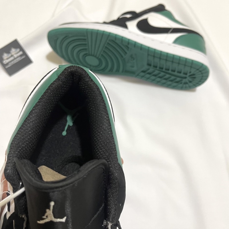 Giày Jordan xanh lá đen thấp cổ ⚡️FREE_SHIP⚡️,giày JD 1 xanh lá cao cấp