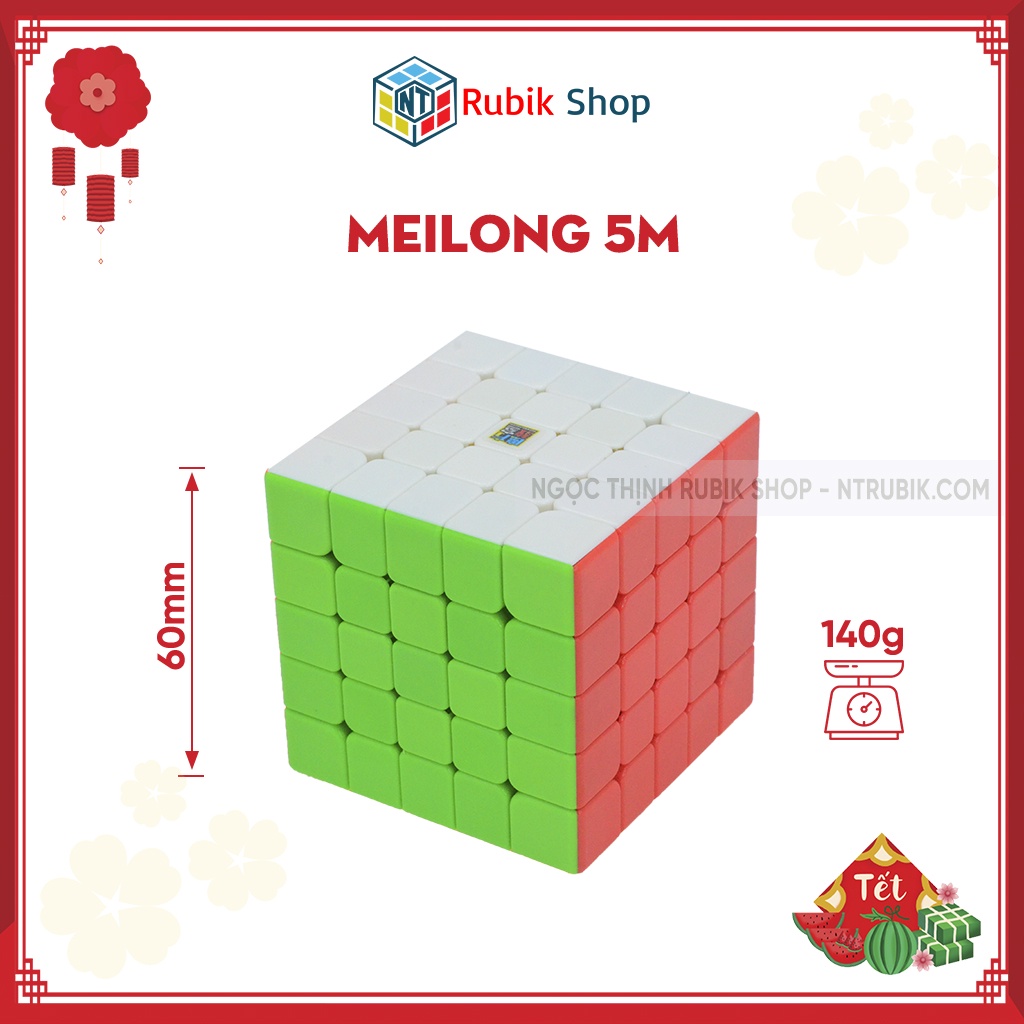 Rubik 5x5x5 Moyu Meilong 5M Stickerless (Hãng mod nam châm)