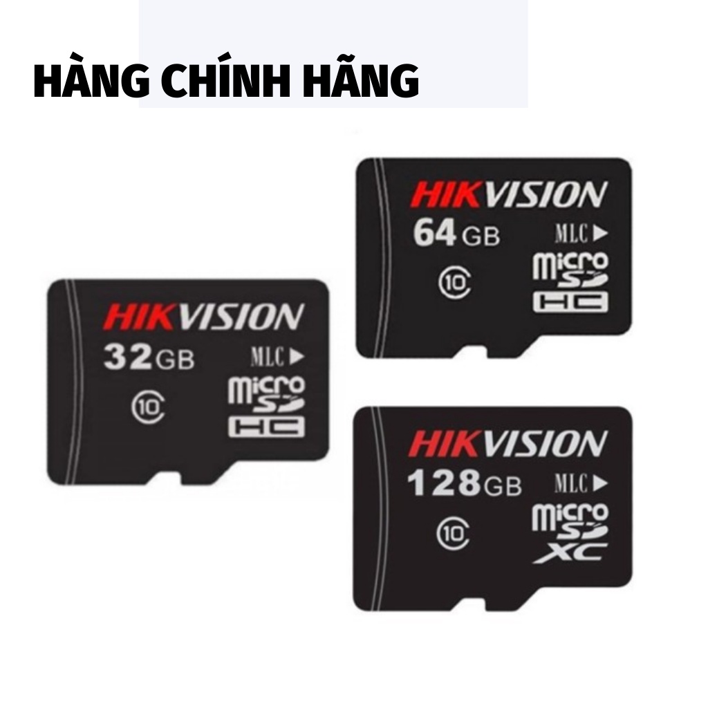 Thẻ Nhớ 32GB 64GB 128GB HIKVISION CLASS 10 micro sd cho điện thoại máy ảnh chính hãng bảo hành 5 năm