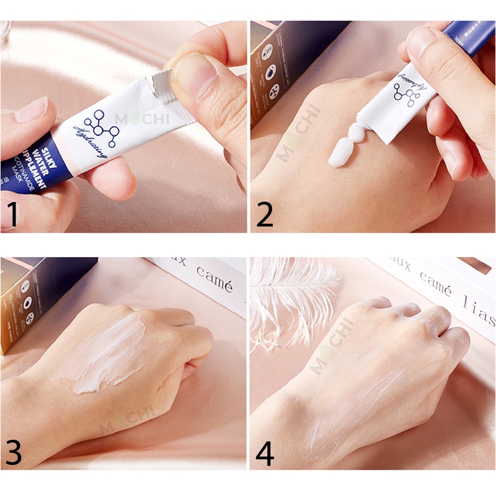 Mặt Nạ Ngủ Dưỡng Da Cấp Ẩm Cân Bằng Dầu Trẻ Hóa Mask Nicotinamide KDK Nội Địa MOCHI SHOP Nhau Thai Cừu l Rau Má