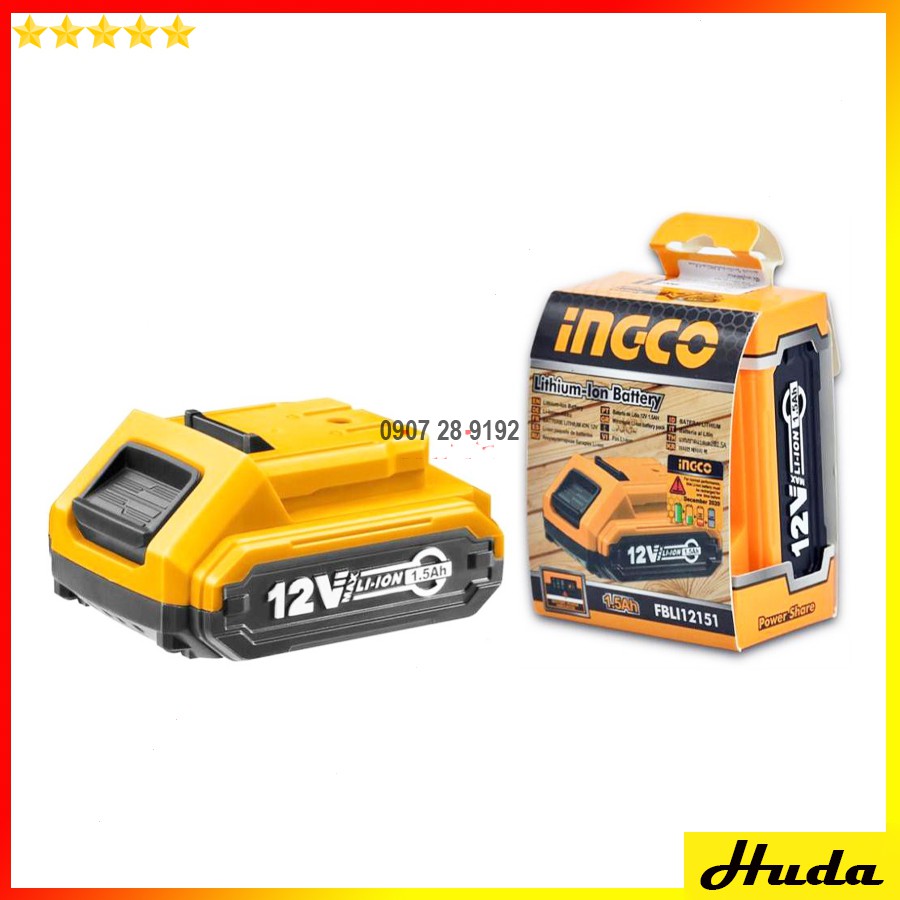 Pin Lithium 12V 1.5Ah Ingco FBLI12151  JKL