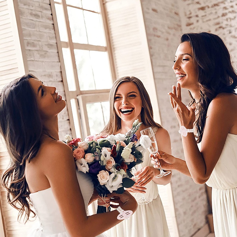 Set 8 Vòng Tay Co Giãn Đính Hạt Giả Ngọc Trai