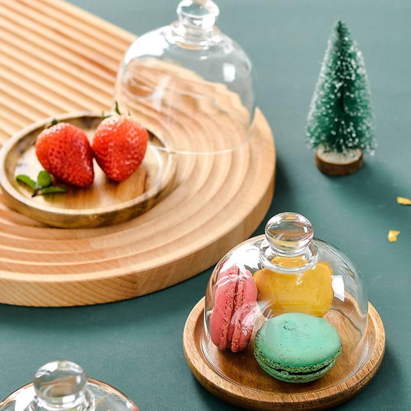 Đĩa Thủy Tinh Trong Suốt Đựng Món Tráng Miệng
