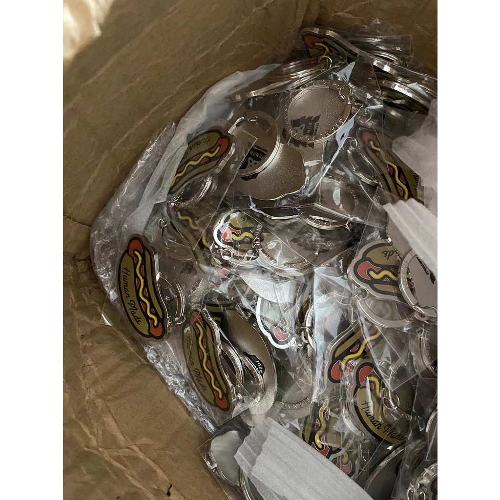 Móc Khóa Kim Loại Tráng Men Hình Vịt Bắc Cực / Gấu / Chó Hot Dog Phong Cách Nhật Bản Hợp Thời Trang nigo