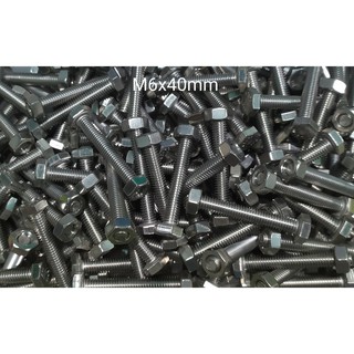 M6x10 , M6x15 , M6x20 , M6x30 , M6x40 INOX 304 COMBO 50 Bộ Bulong ( bulong 6mm và đai ốc)