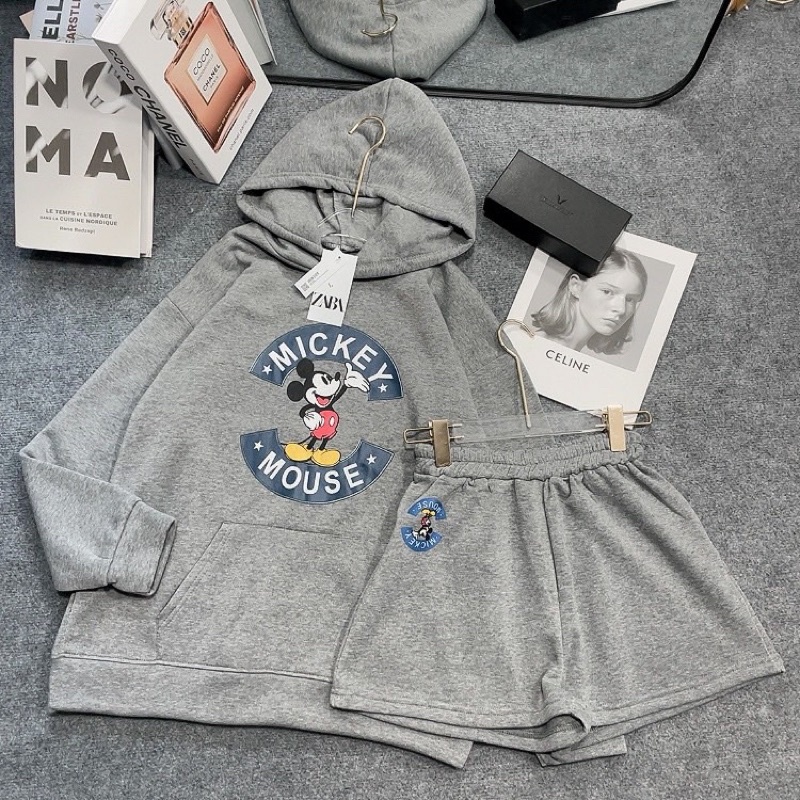 Set hoodie mickey (ảnh thật) | BigBuy360 - bigbuy360.vn
