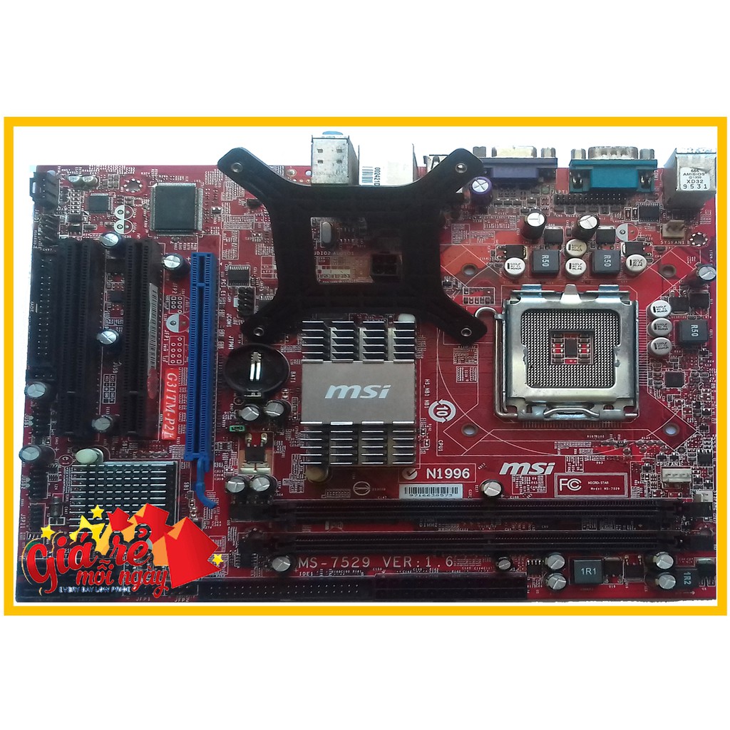 Khung đế gắn quạt tản nhiệt CPU cho Main Socket 775 Main AMD Socket AM2 - Backplate CPU Intel 775, AMD