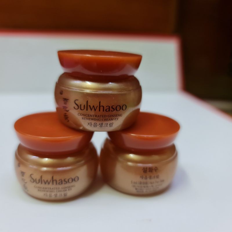 [No box]Kem dưỡng Nhân Sâm ngăn ngừa lão hóa Sulwhasoo Concentrated Ginseng Renewing Cream Ex (5ml)