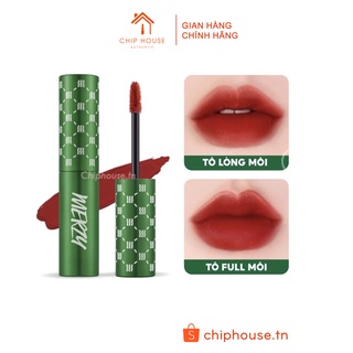 Son kem lì Merzy The First Velvet Tint V6 Vỏ xanh lá