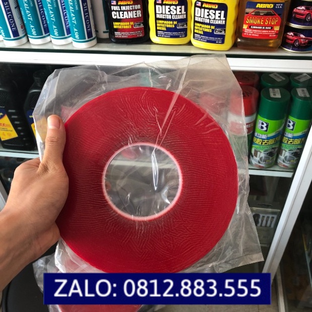 Băng keo 3M, băng dính cường lực 3M cho ô tô cuộn 1cm x 30 m loại đục và trong