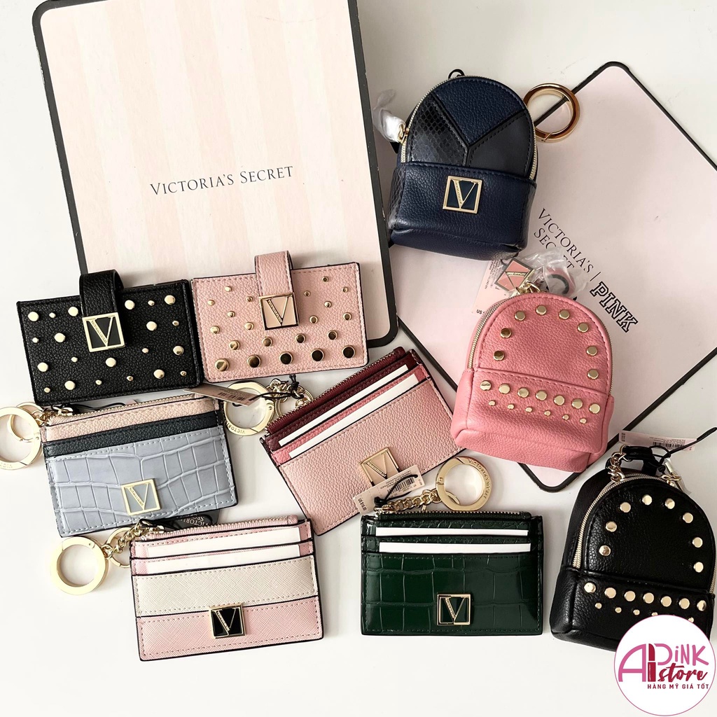 Ví đựng Card, Móc khóa Balo, Kẹp tóc Victoria Secret chính hãng