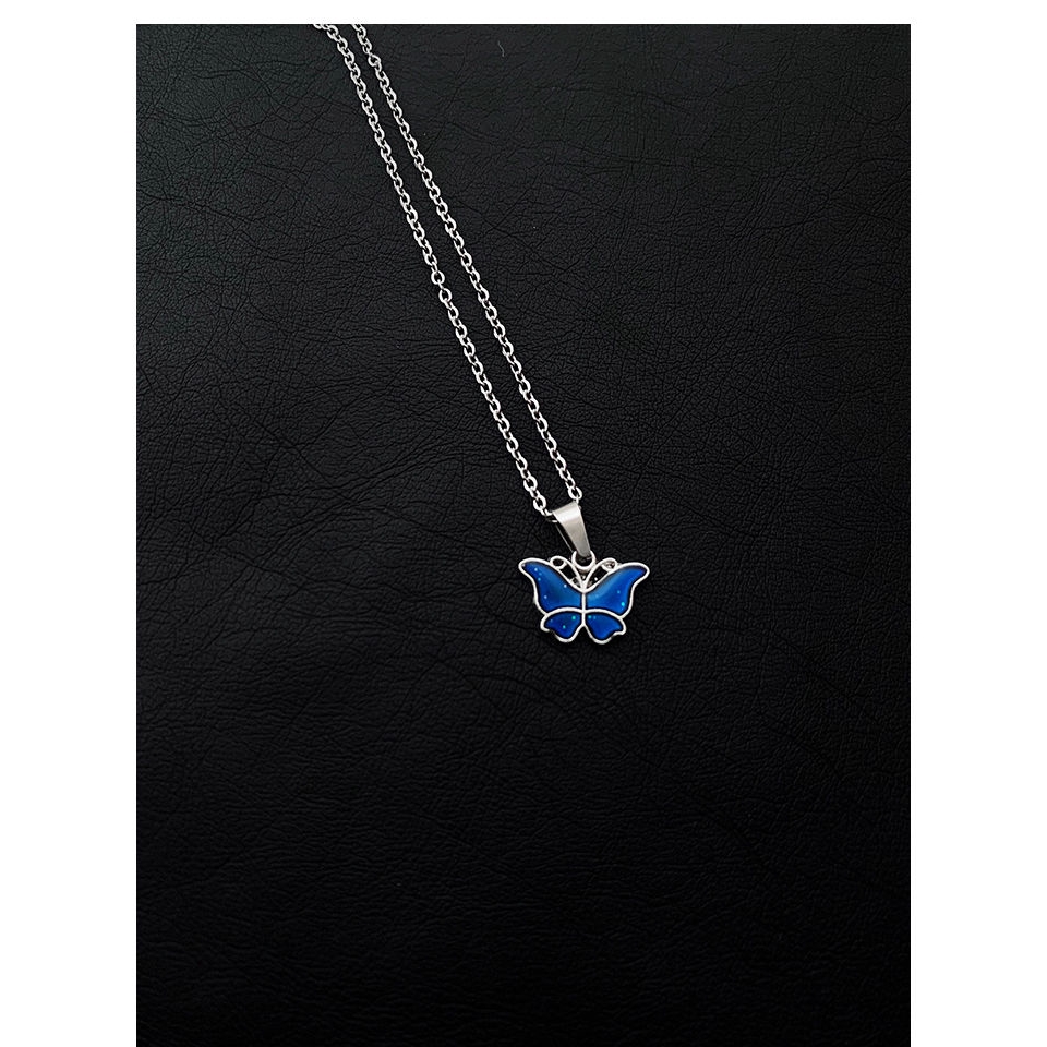 Vòng Cổ Mặt Bướm Thay Đổi Màu Sắc Phong Cách 22351