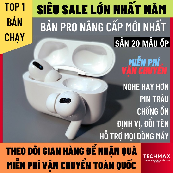 Tai Nghe Bluetooth Inpods Pro Nhiều Màu Bản Cảm Ứng, Cửa Sổ Kết Nối, Lắp Vừa Ốp Lưng Case Airpod Pro, Airpods Pro