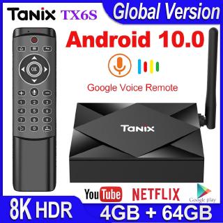 Tx6s Android 10 Smart 4GB 32GB 64GB ROM H616 Core Box H.265 4K Media player 2GB 8GB